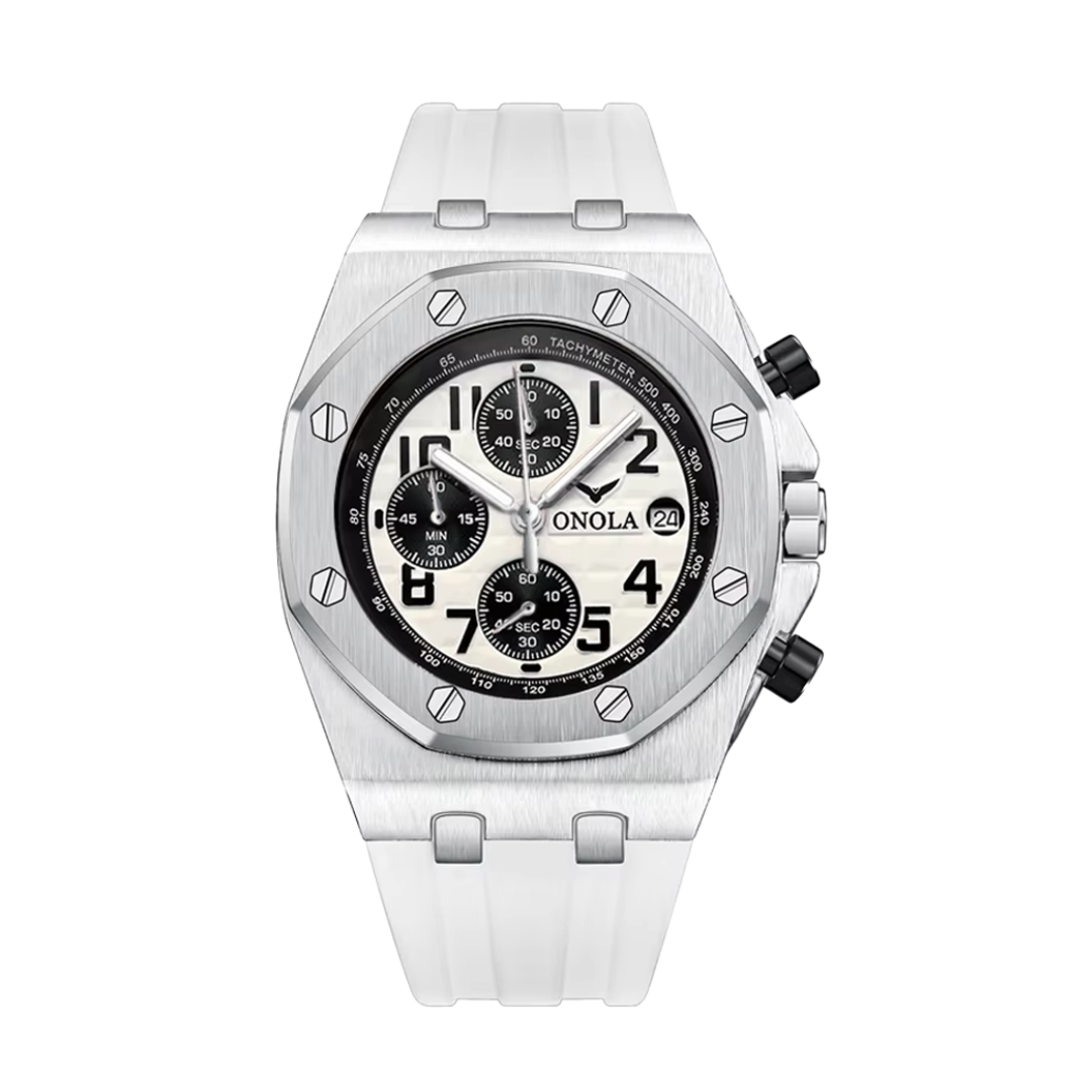 Andrei | Octagonal Bezel Chronograph Watch | 43mm