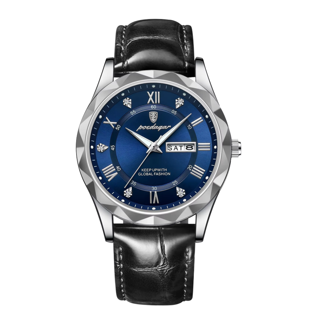 Levi | Men's Quartz Watch with Date and Day Display | 41mm