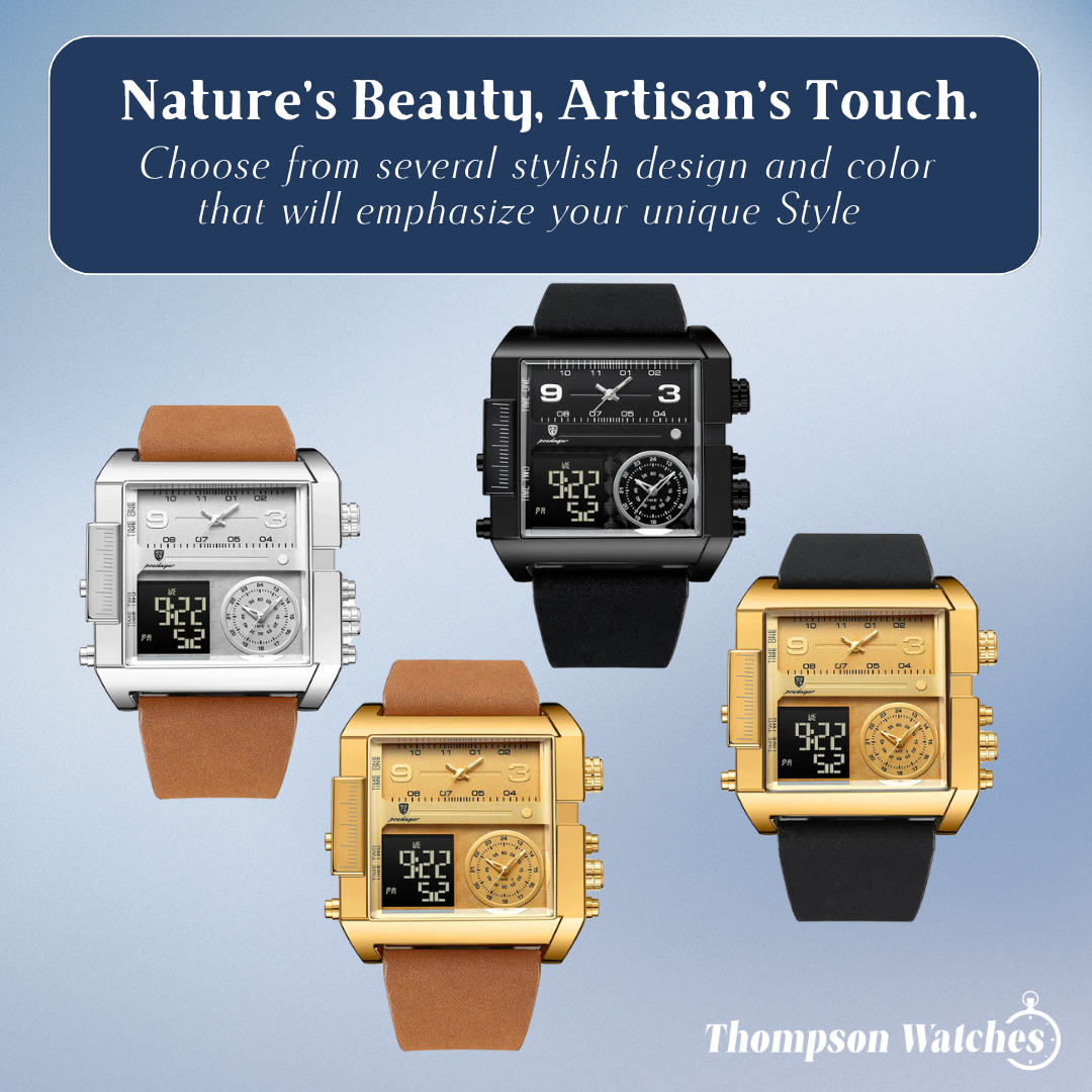 Alex | Men's Double Calendar Quartz Wristwatch | 51mm