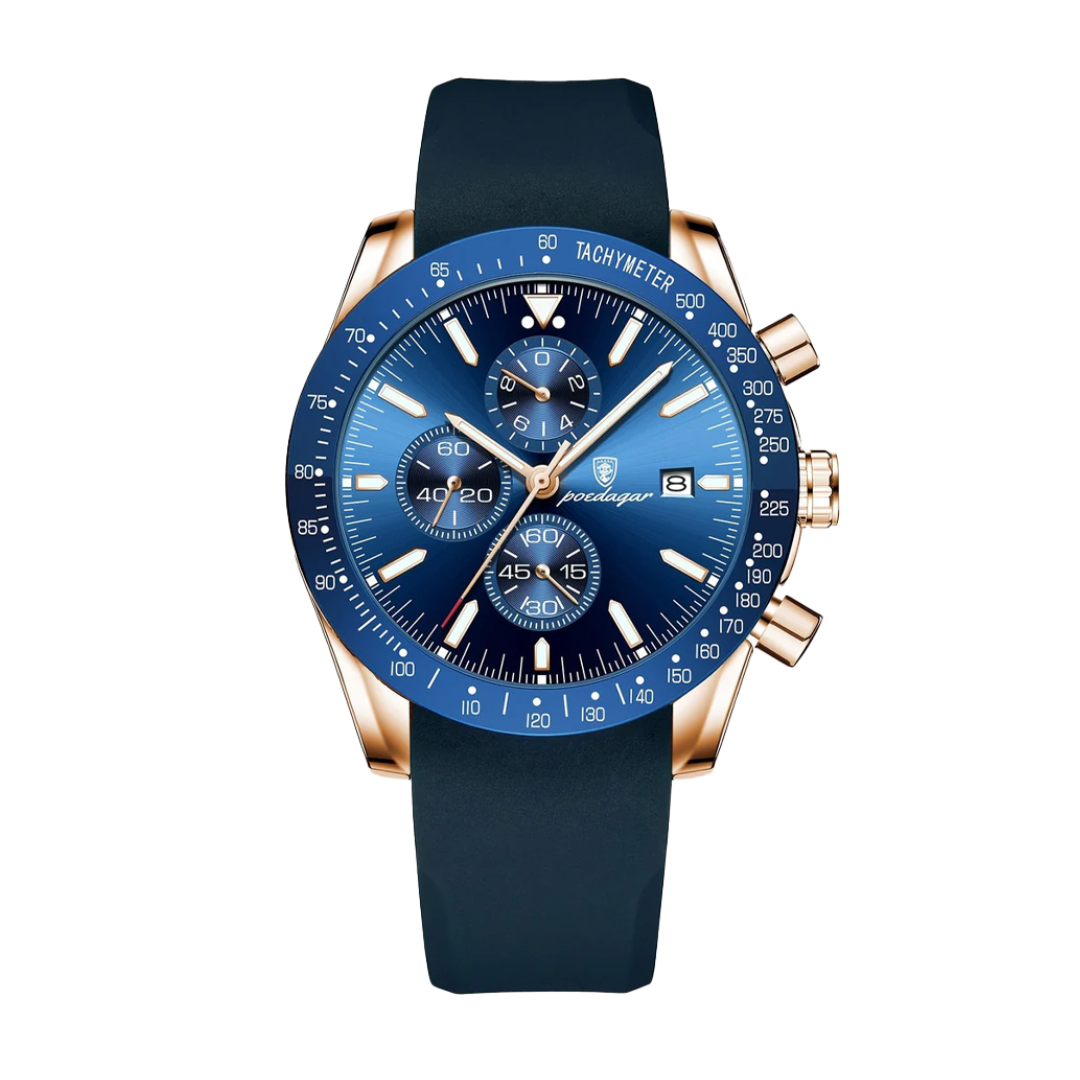 David | Stylish Men’s Chronograph with Versatile Strap Options | 44mm