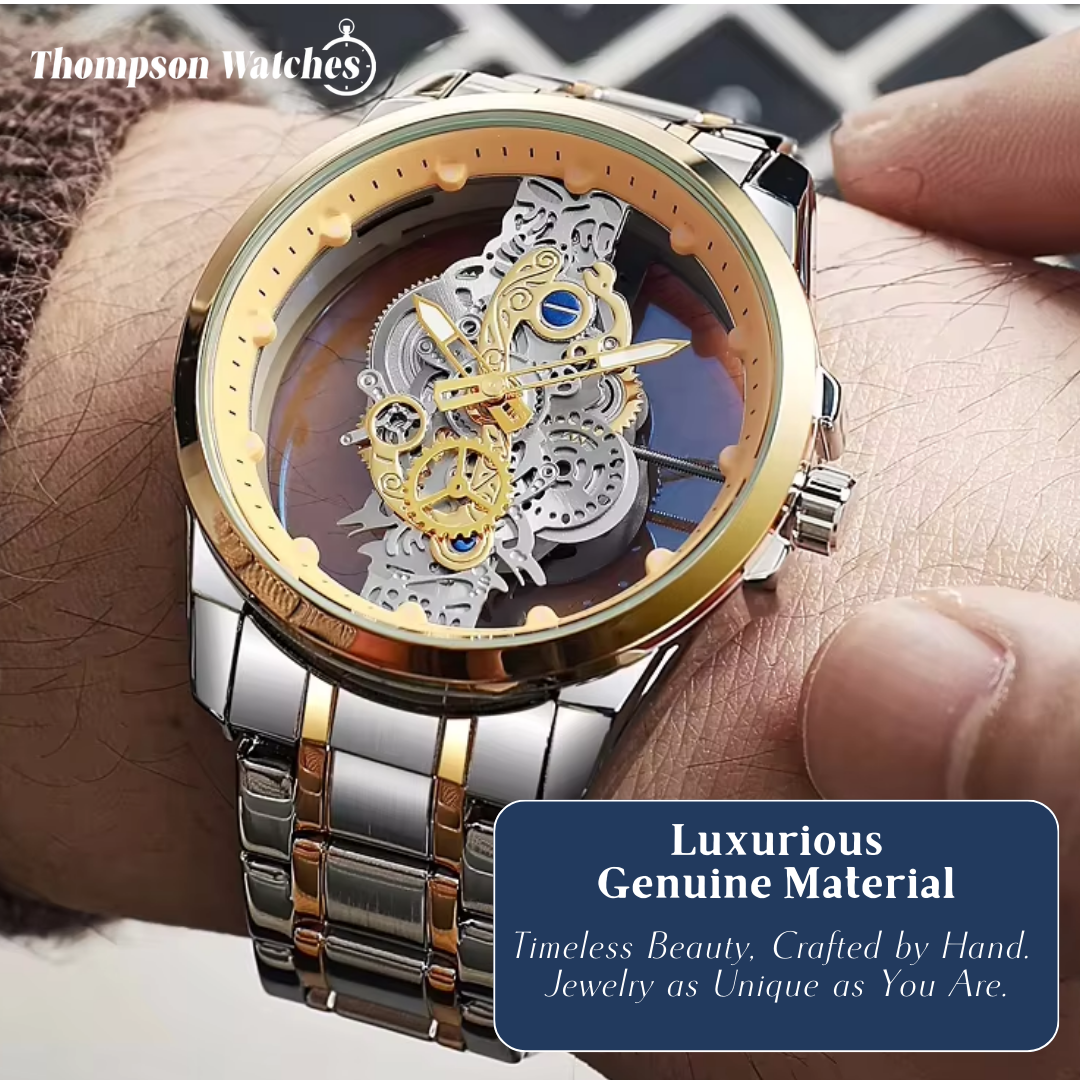 Rio | Hollow Double-sided Dial Skeleton Quartz Watch | 42mm