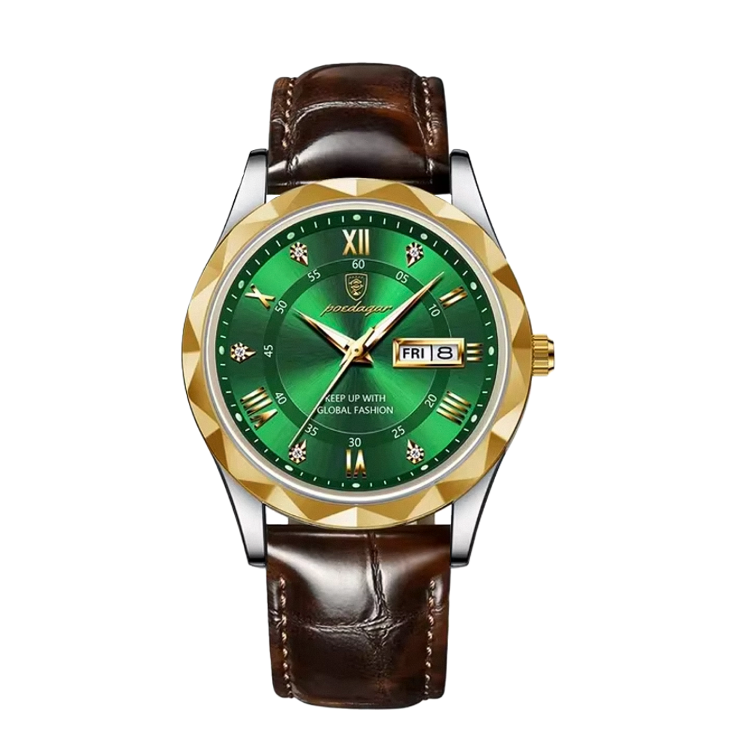 Brody | Elegant Leather Strap Quartz Watch | 40mm