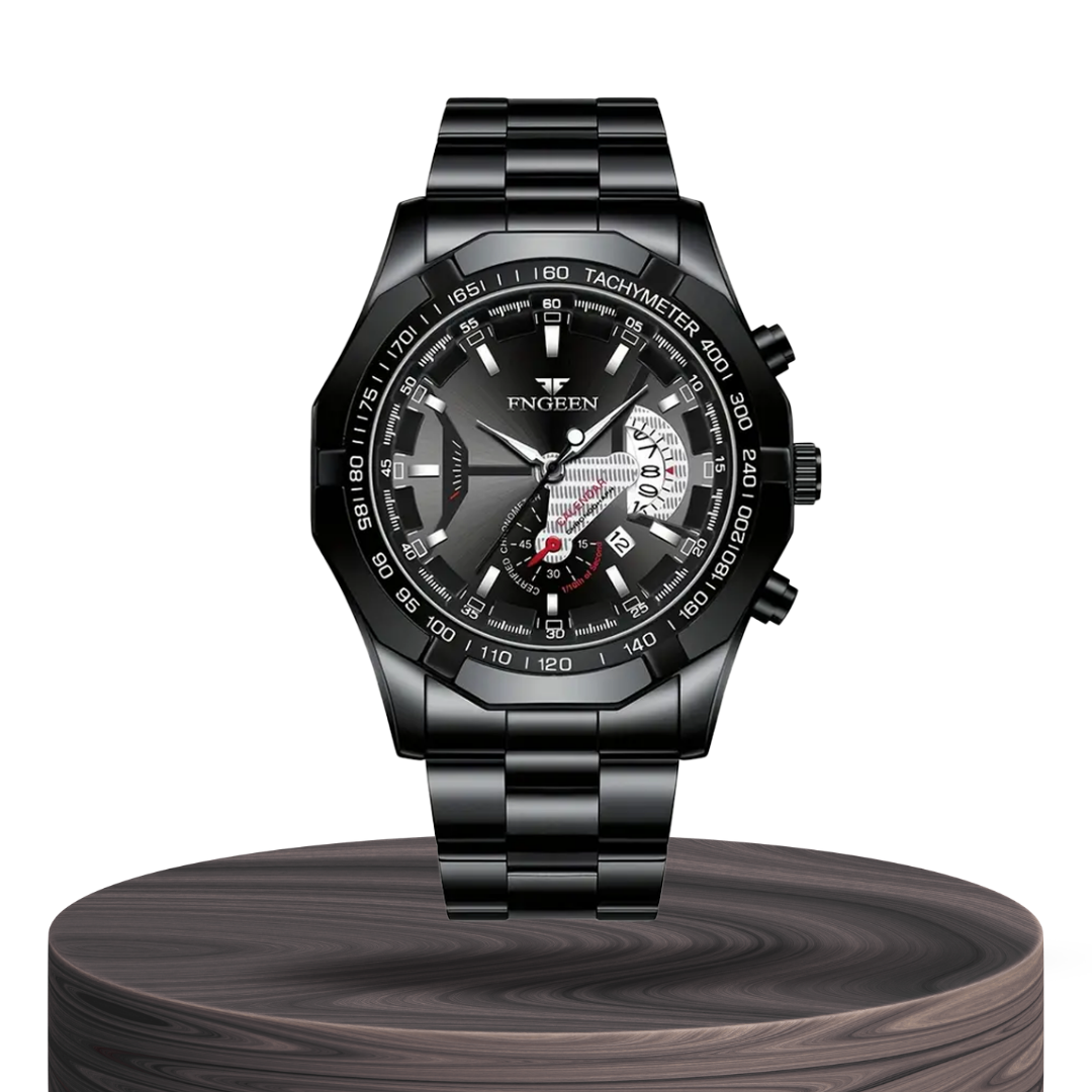 Scott | Men's Large Dial Creative Calendar Wristwatch | 44mm