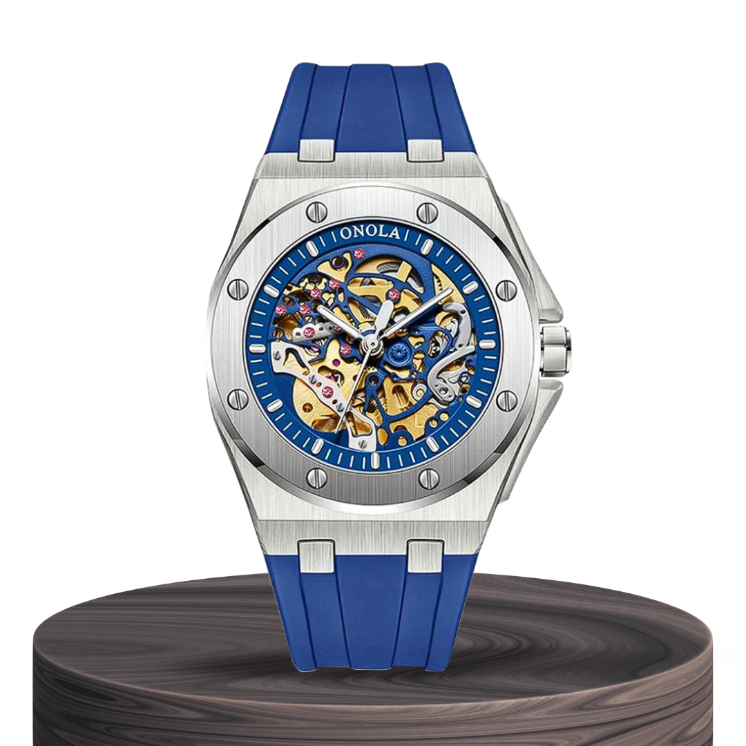 Zayden | Sporty Modern Eye-Catching Skeleton Watch | 52mm