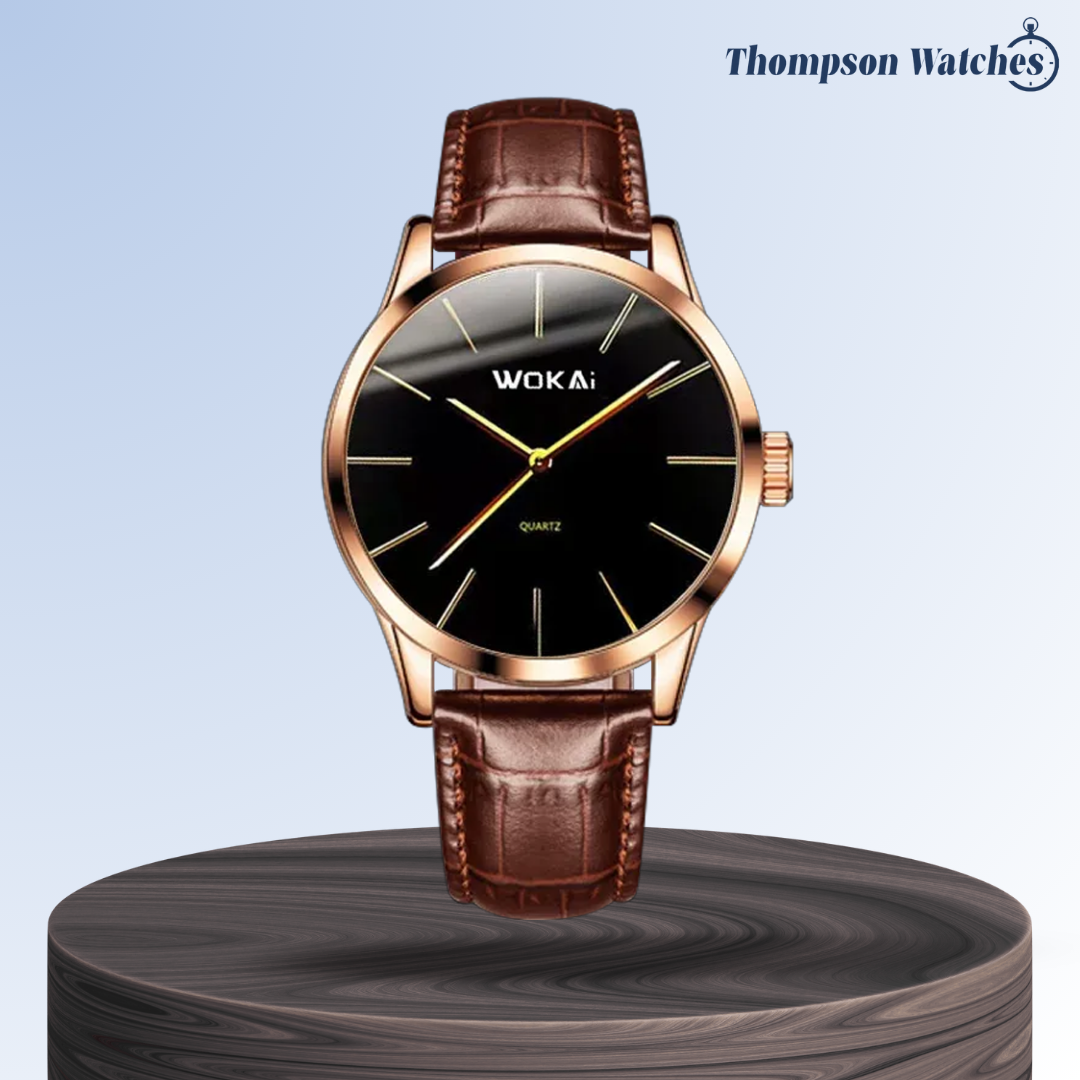 Ian | Elegant Rose Gold Quartz Watch Dean | 40mm