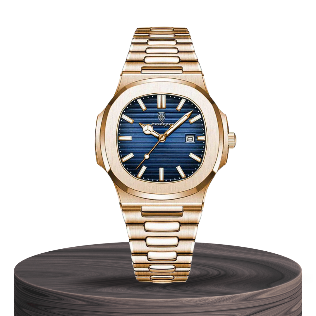 Adriel | Refined Rose Gold Finish Elegance Framed Watch | 40mm