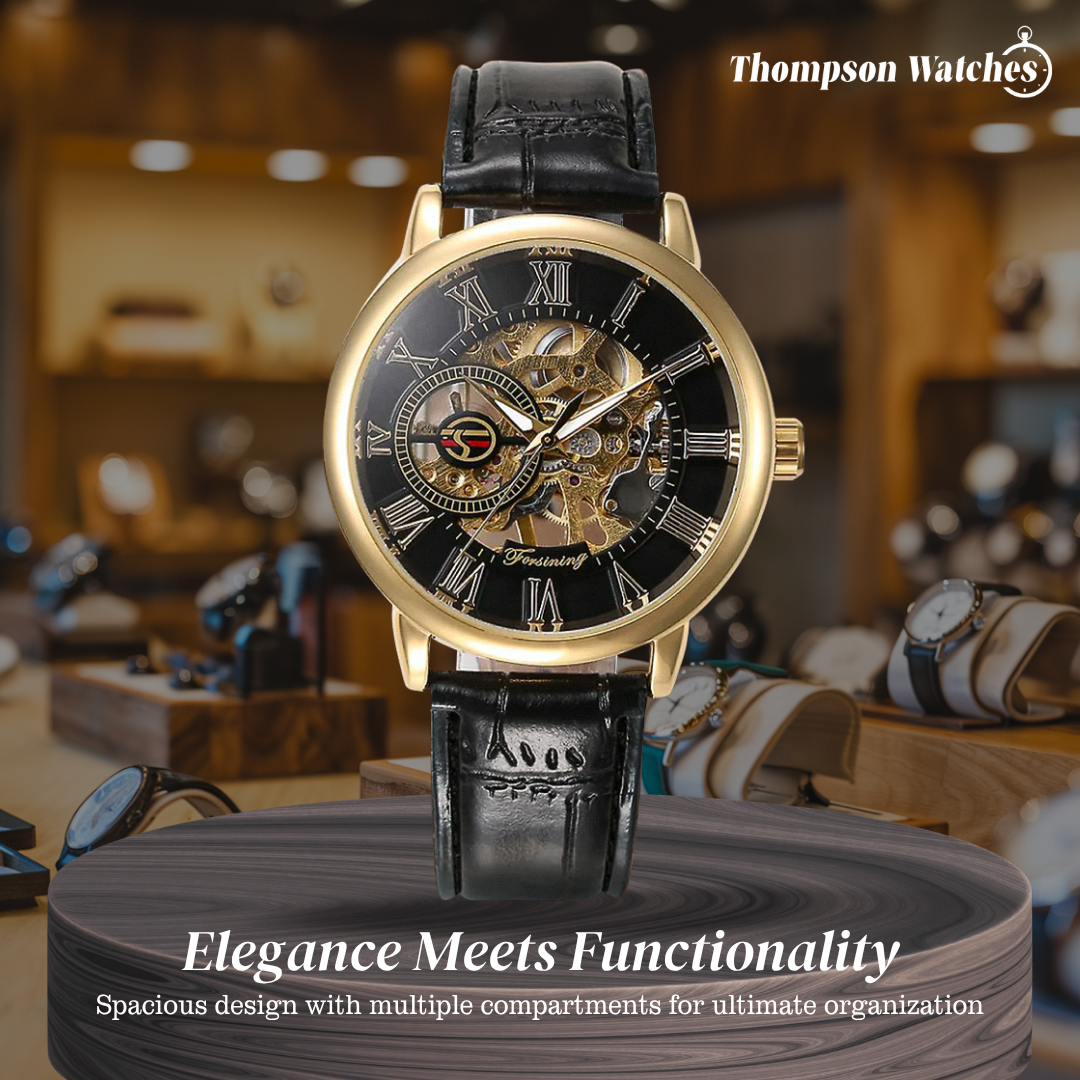 Peter | Fashionable Men's Roman Numerals Mechanical Watch | 40mm