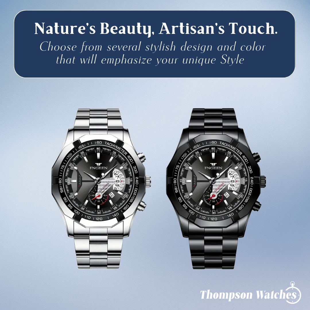 Scott | Men's Large Dial Creative Calendar Wristwatch | 44mm