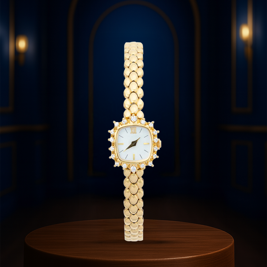 Bellavue | Crystal Bezel Women’s Bracelet Watch | 38 mm