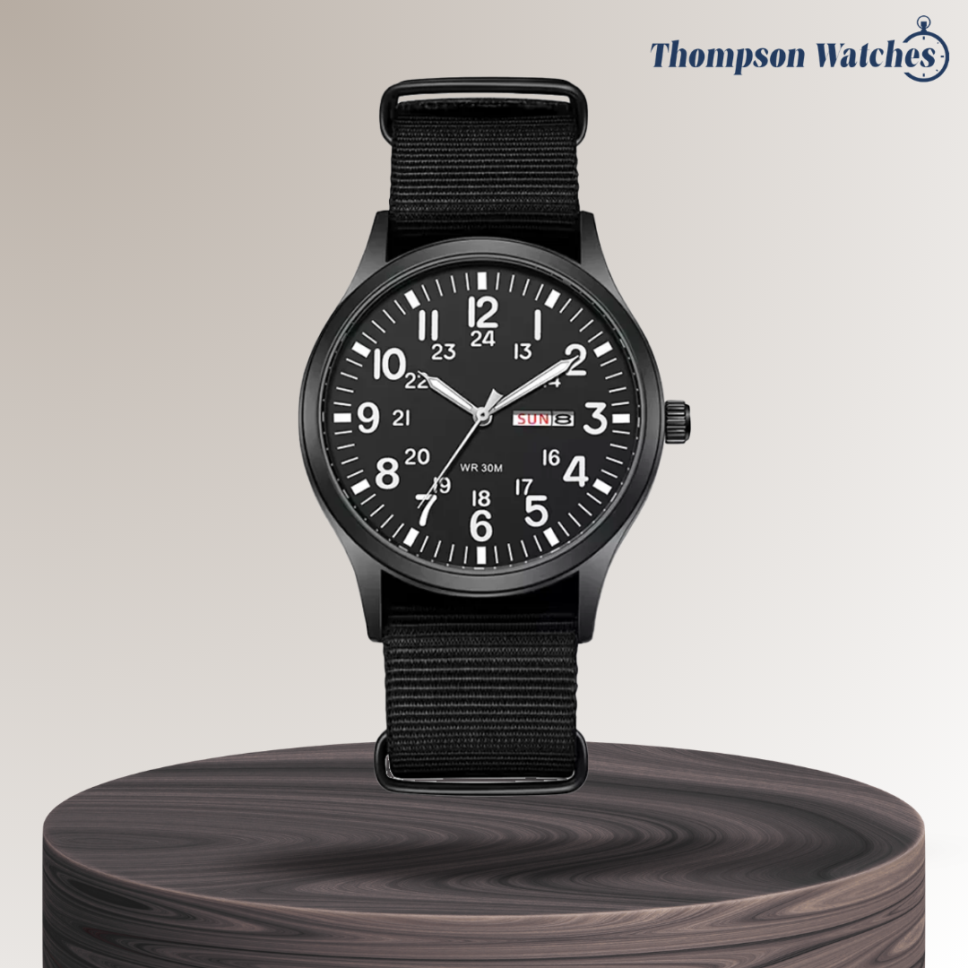 Thomas | Minimalist Field Watch with Functional Strap | 42mm