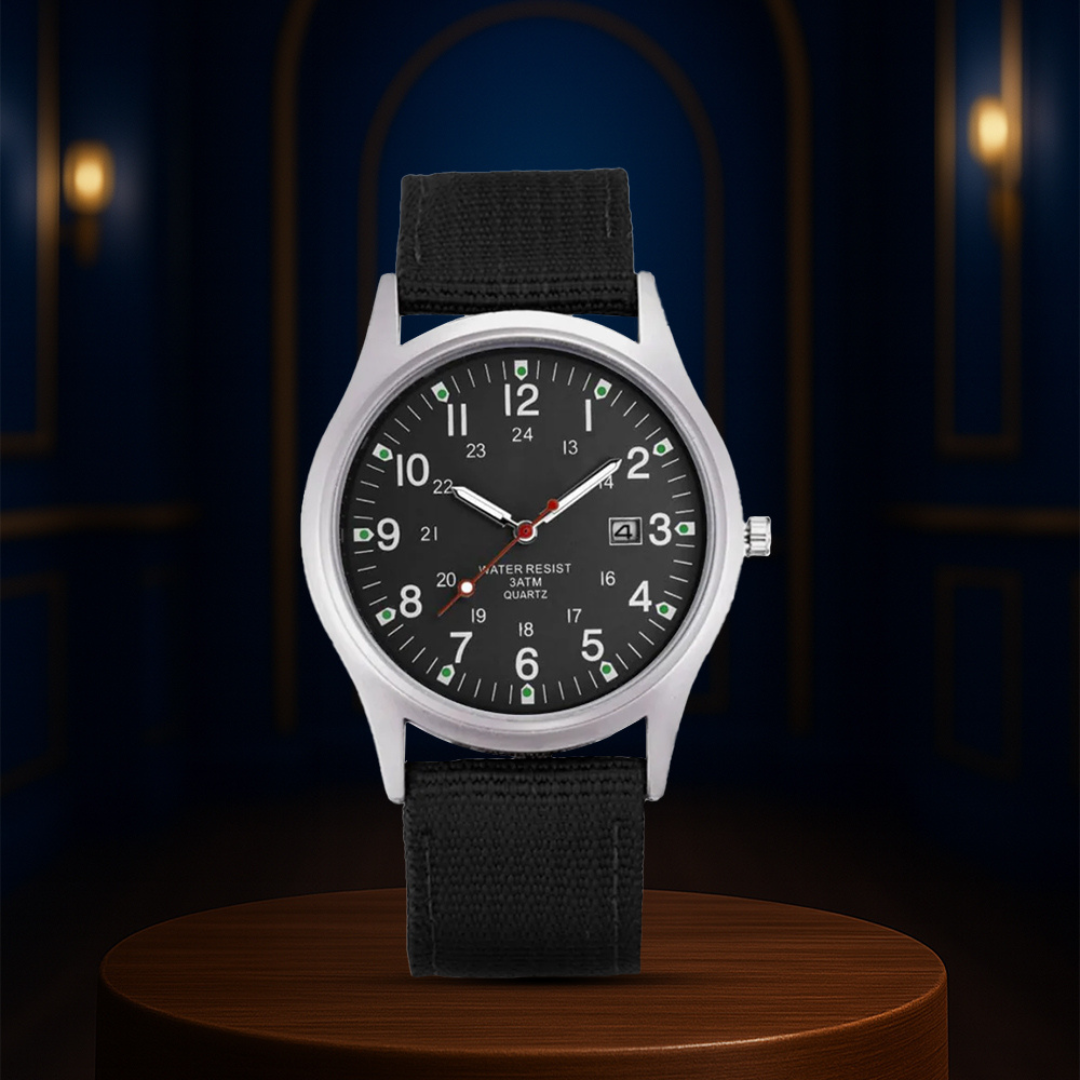 Mateo | Rugged Field Watch with Durable Canvas Strap | 40mm