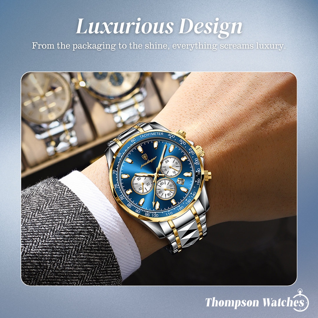 Zane | Sleek Sports Dial Statement Chrono Watch | 44.5mm