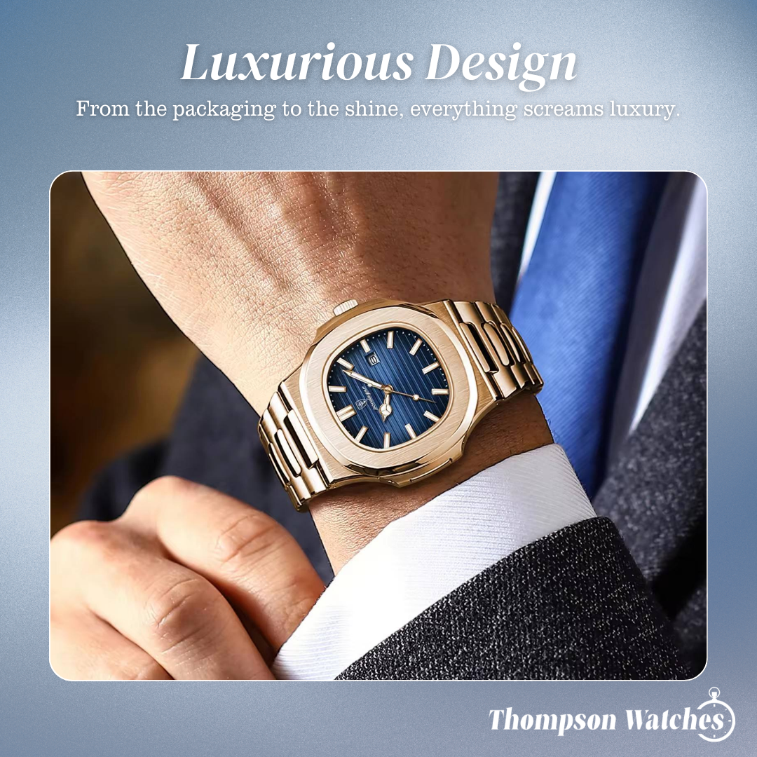 Adriel | Refined Rose Gold Finish Elegance Framed Watch | 40mm