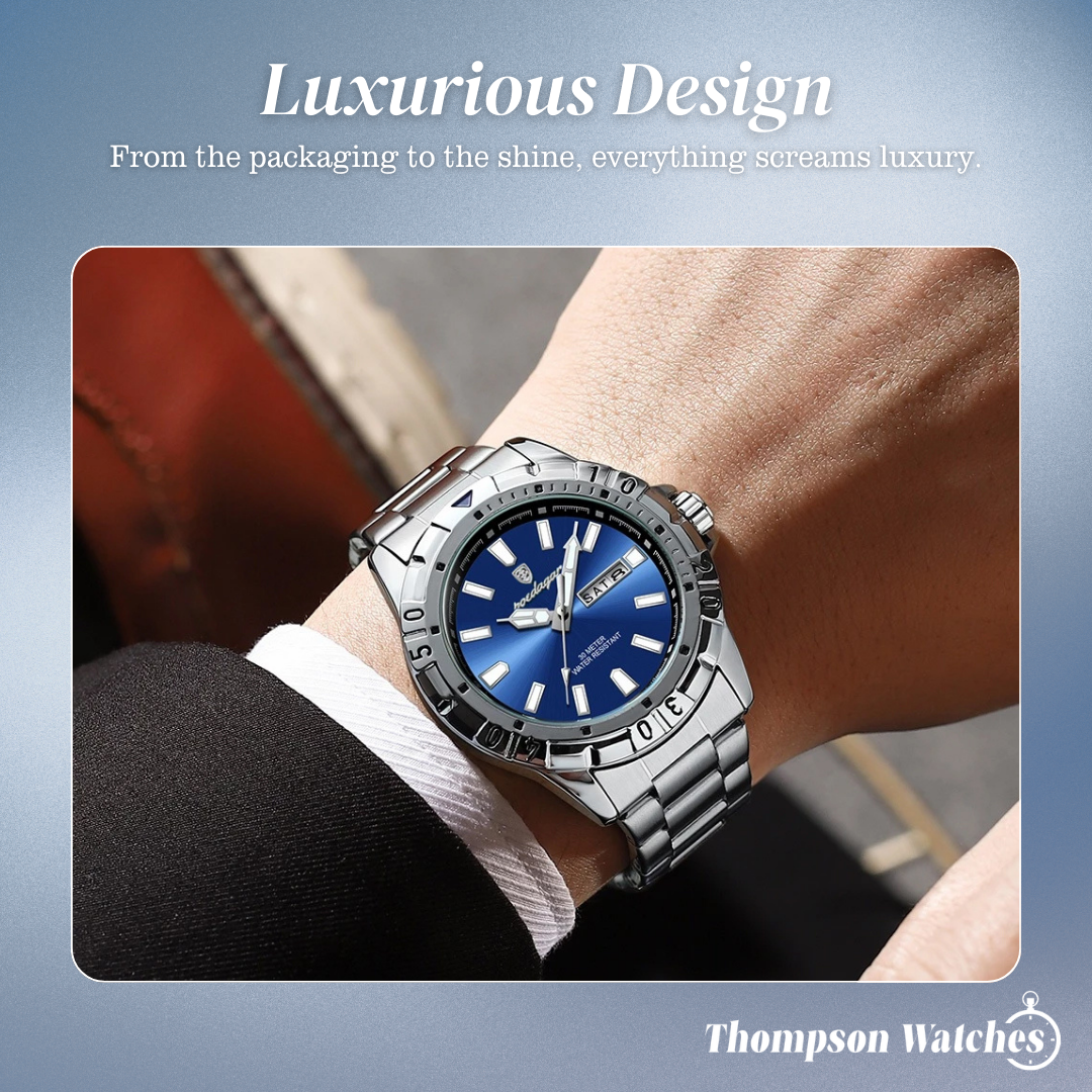 Maverick | Sporty Bezel Stainless Steel Watch | 42mm