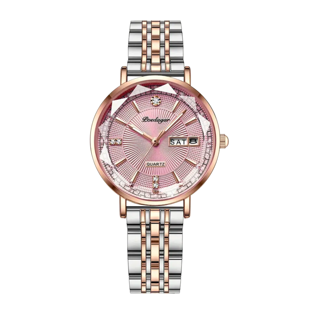 Patricia | Luxury Two-Tone Crystal Watch | 32mm
