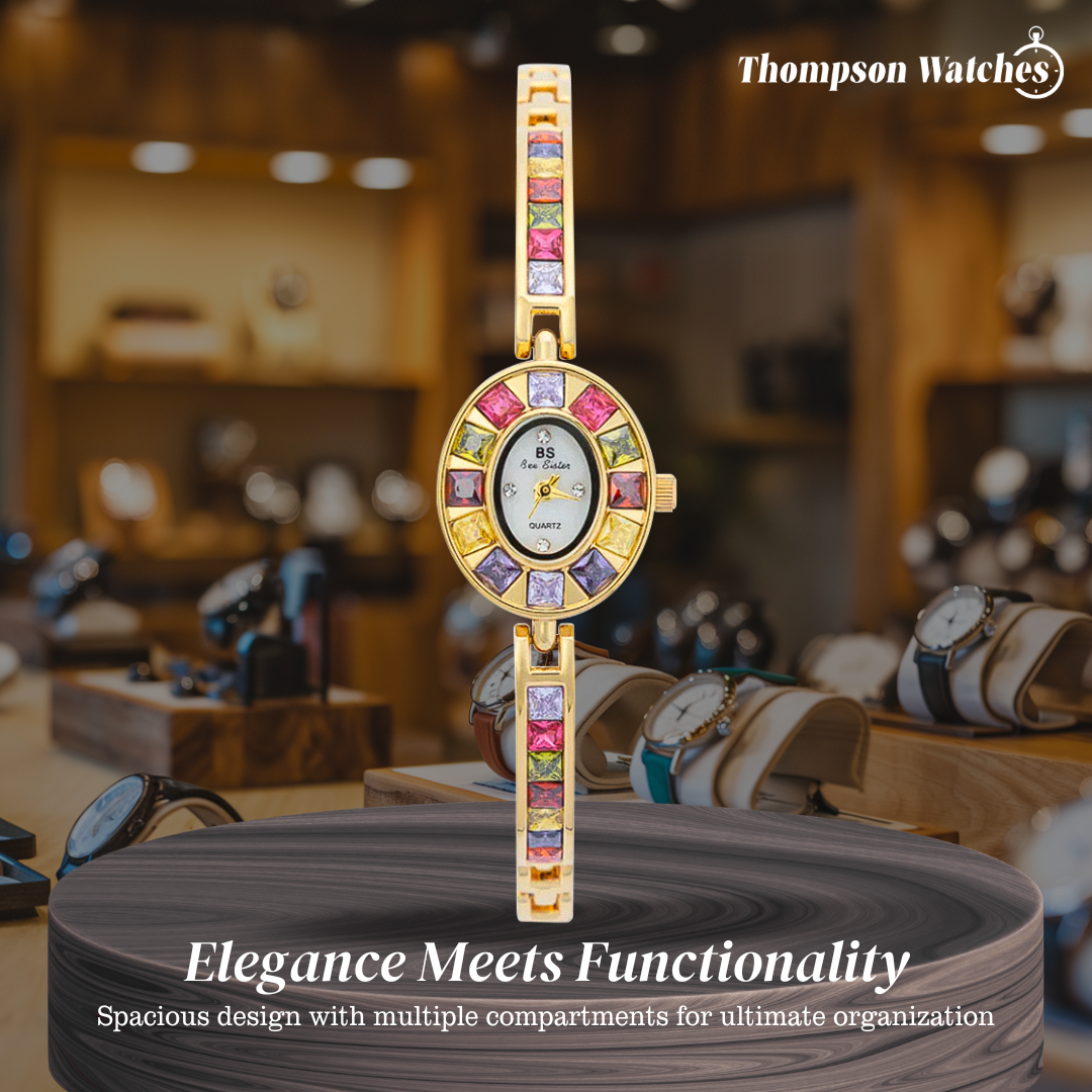 Seravina | Oval Gemstone Women’s Bracelet Watch| 28 mm