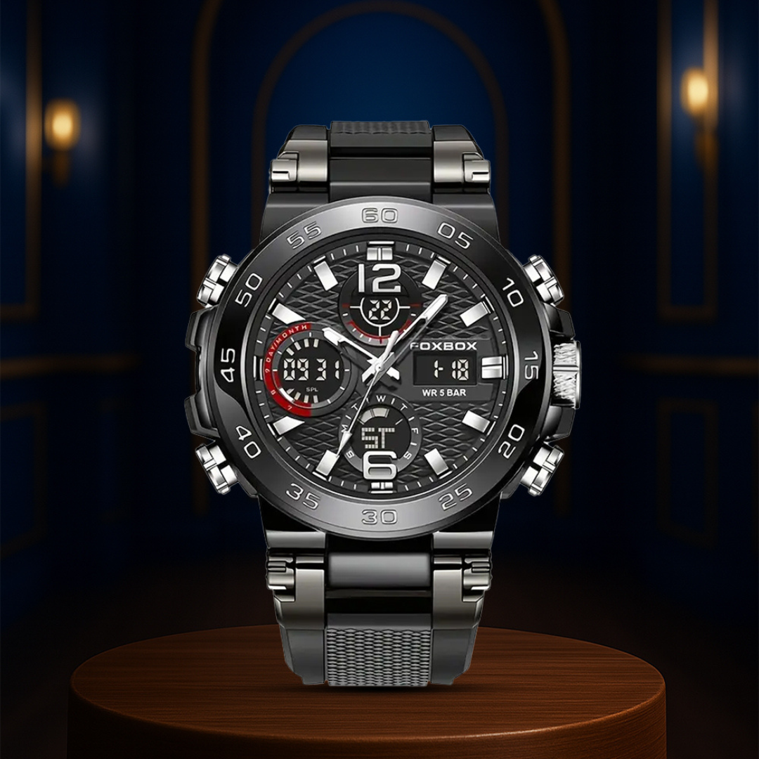 Nate | Men's Dual Display Digital Military Quartzwatch |46mm