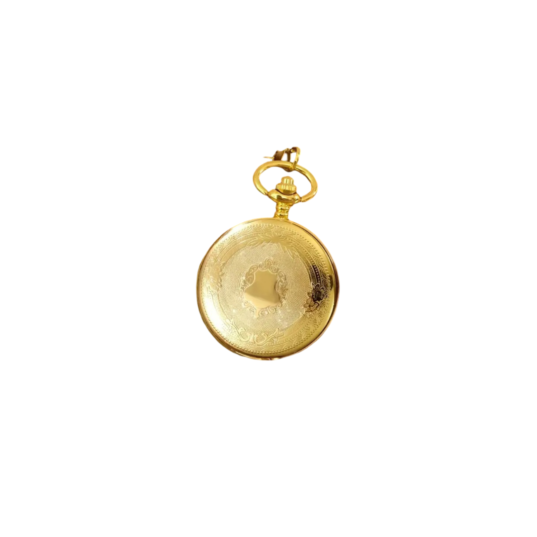 Glaze | Engraved Gold Pocket Watch | 45mm