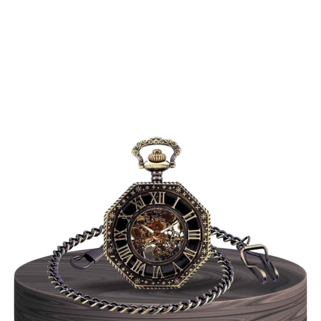 Harold | Octagonal Mechanical Pocket Watch | 70mm