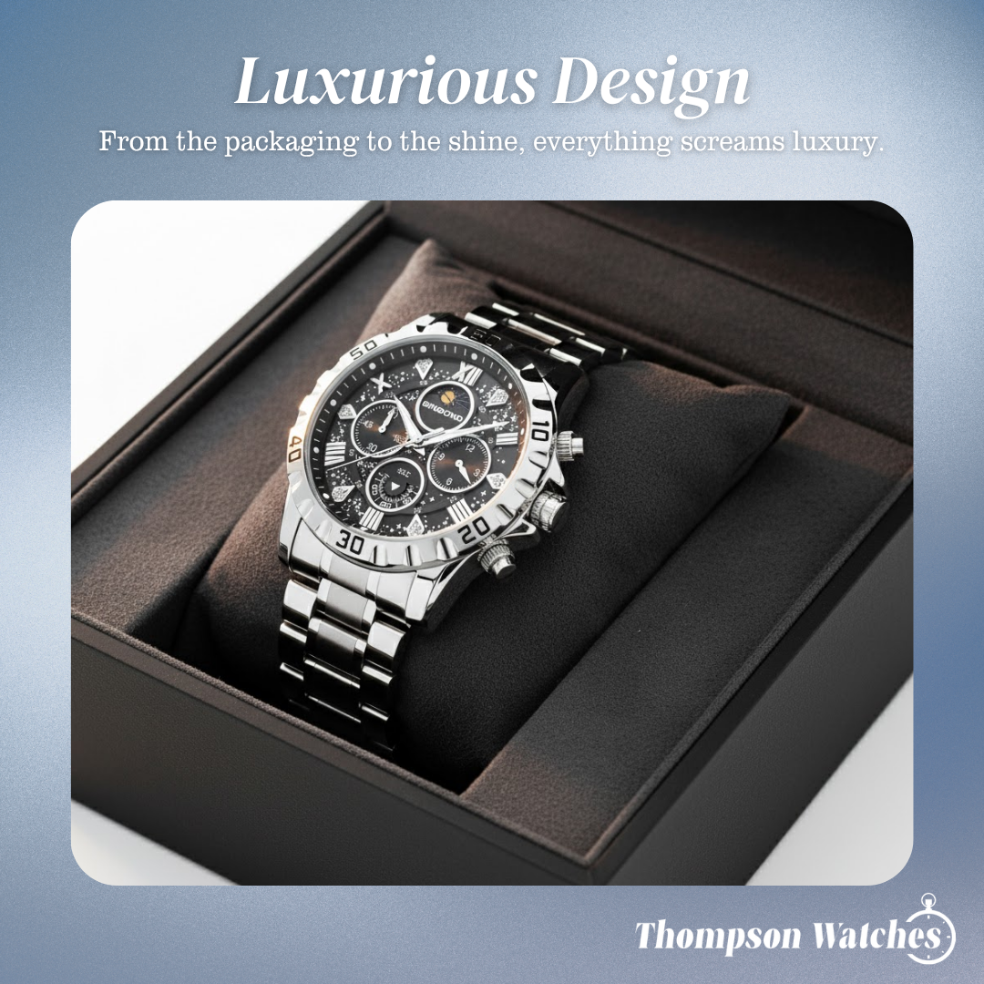 Liam | Precision Chrono | Stainless Steel Watch | 43.9 mm