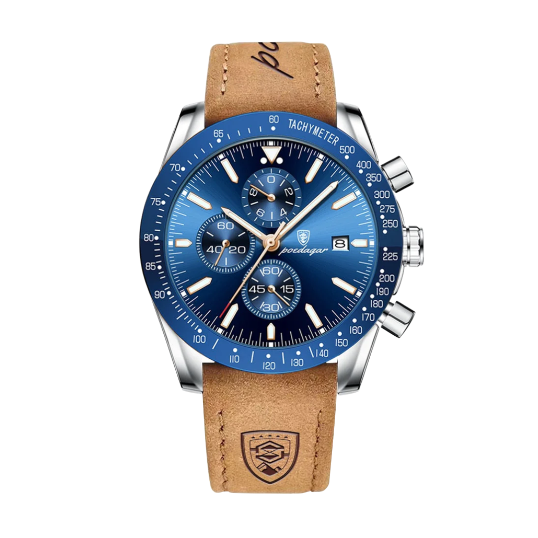 David | Stylish Men’s Chronograph with Versatile Strap Options | 44mm