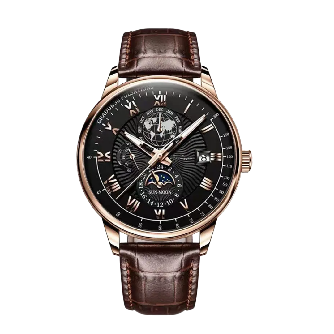 Xavier | Modern Luxury Slim Quartz Timepiece Watch | 40mm