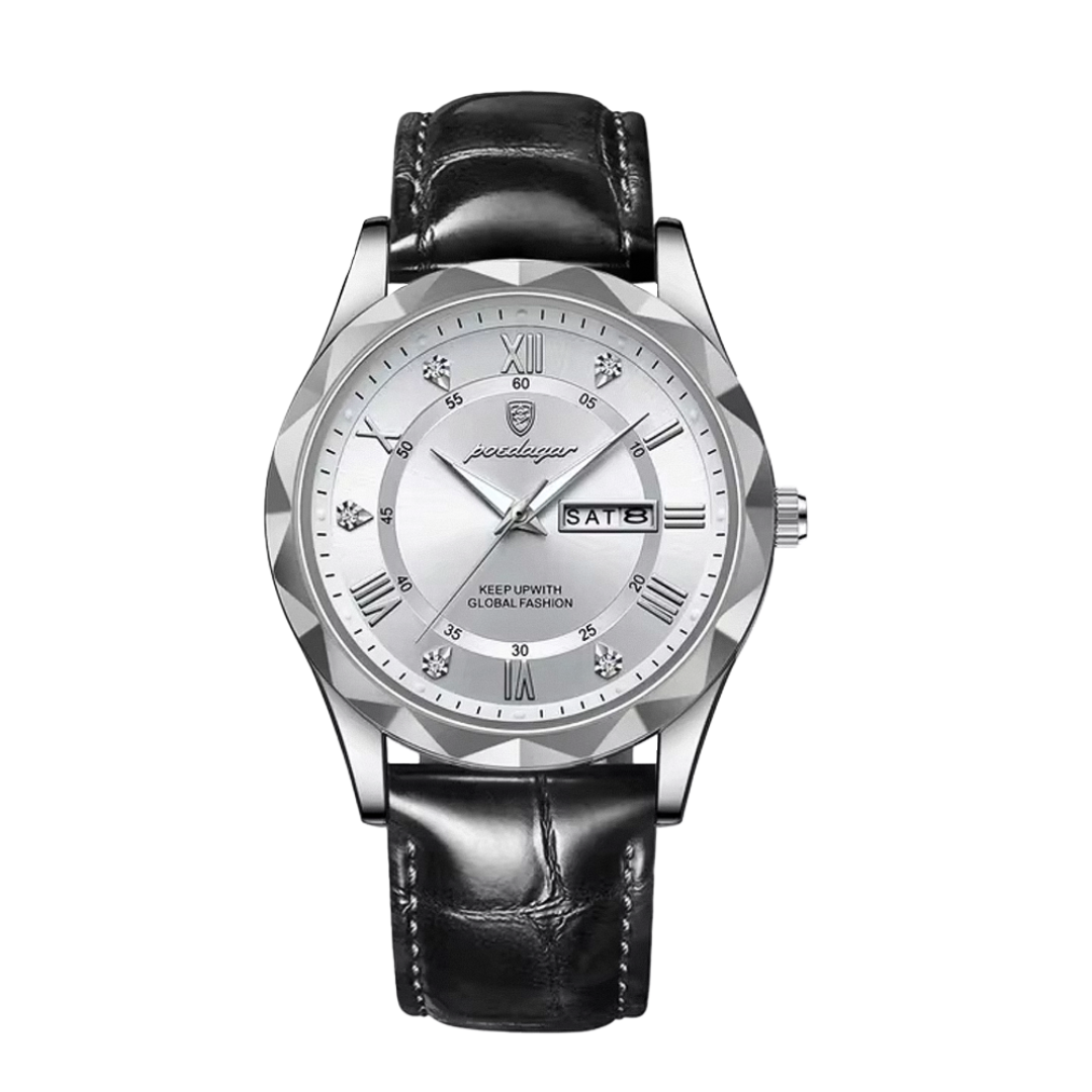 Brody | Elegant Leather Strap Quartz Watch | 40mm