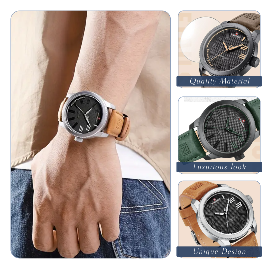 Leroy | Fashion Sports Style Wristwatch | 46mm
