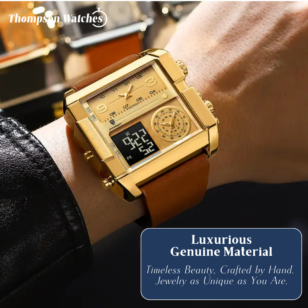 Alex | Men's Double Calendar Quartz Wristwatch | 51mm