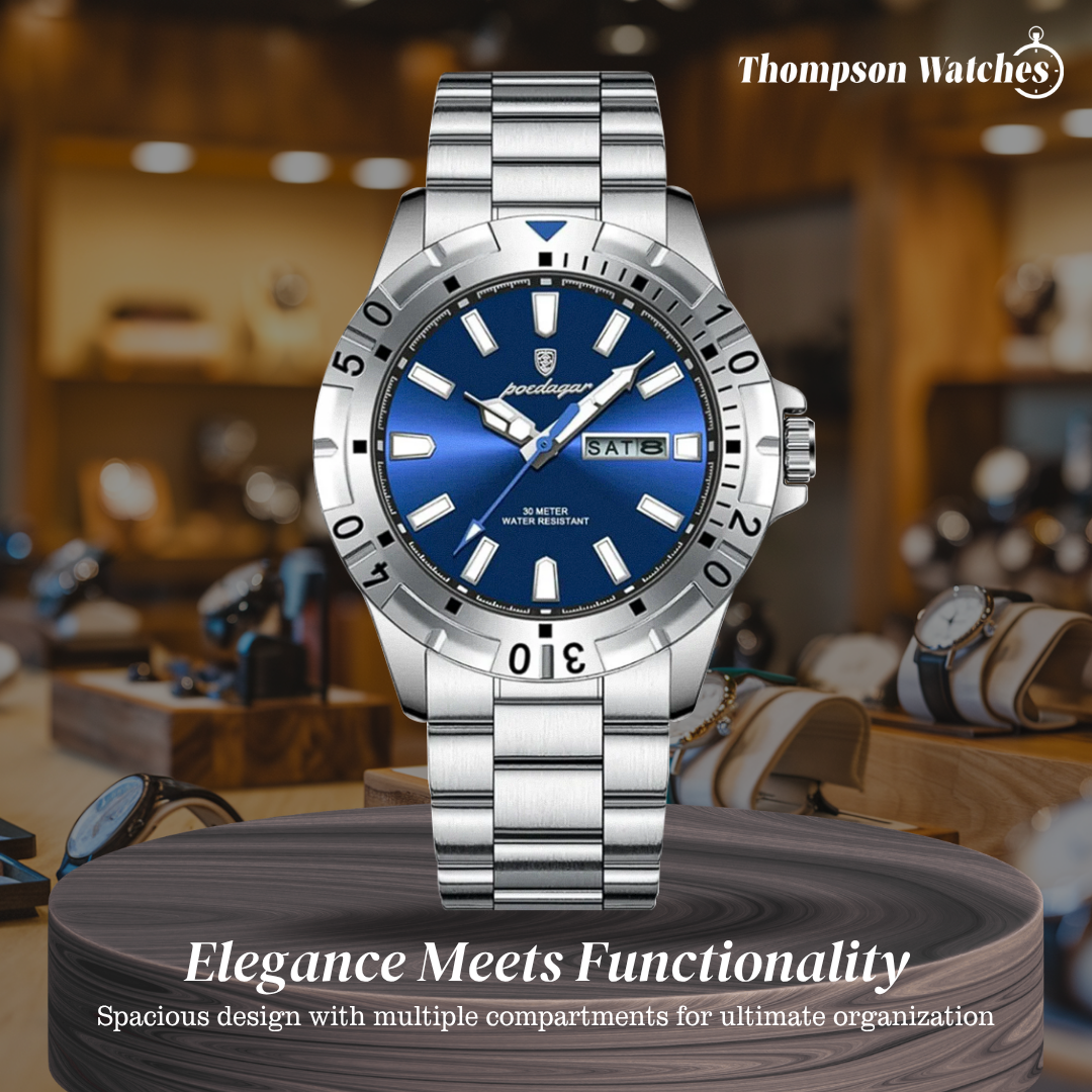 Maverick | Sporty Bezel Stainless Steel Watch | 42mm