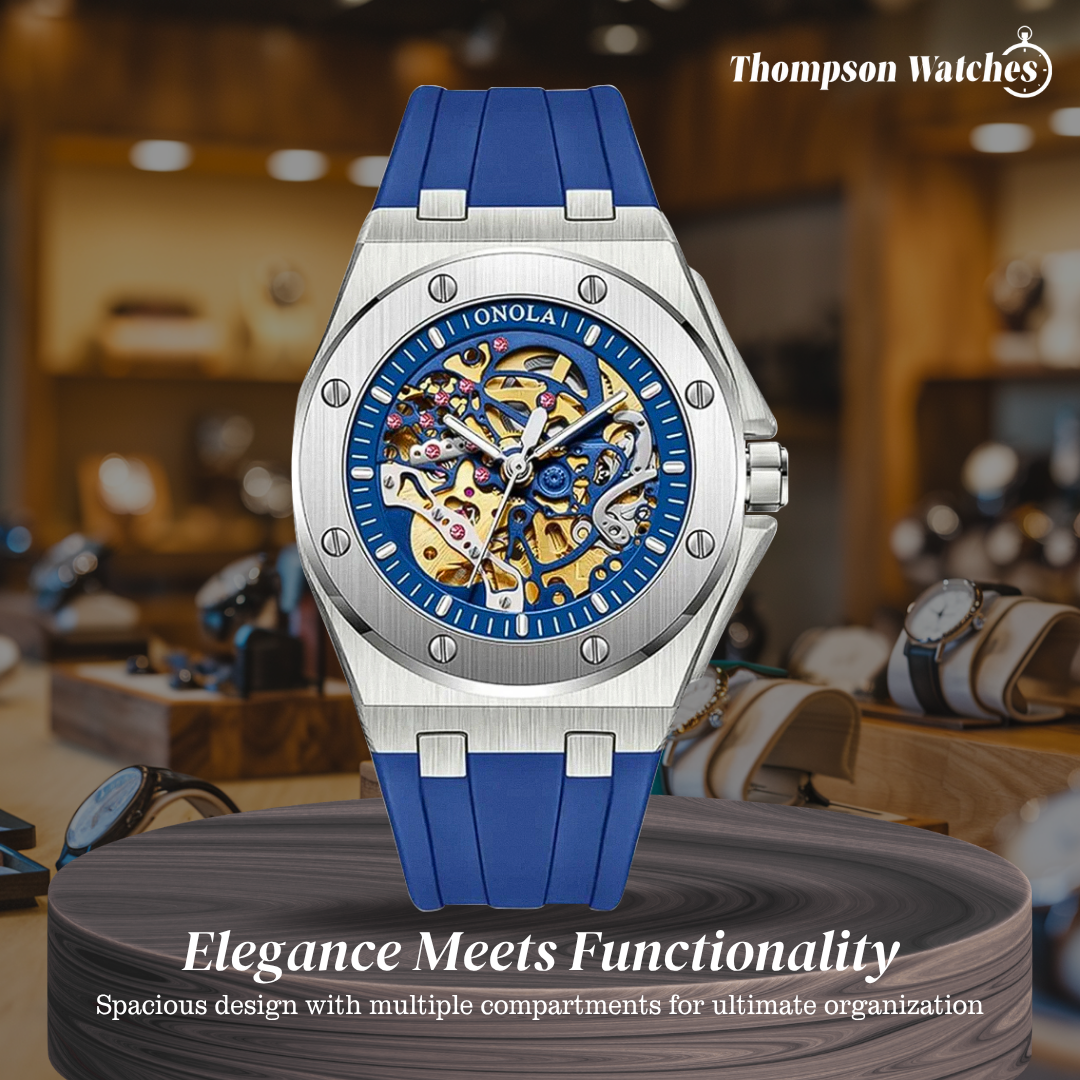 Zayden | Sporty Modern Eye-Catching Skeleton Watch | 52mm