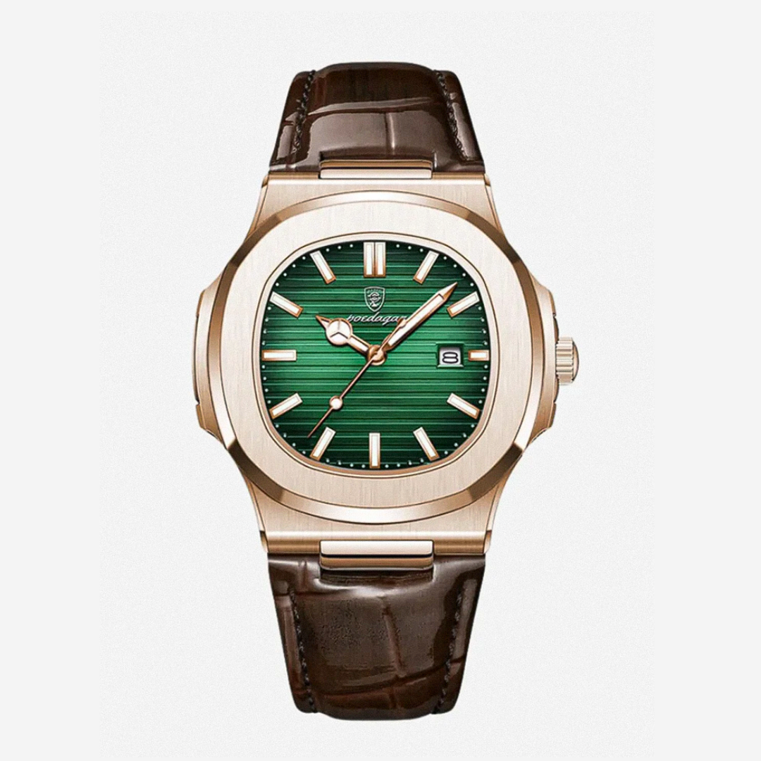 Elias | Sleek Dial Paired with a Classic Leather | 40mm