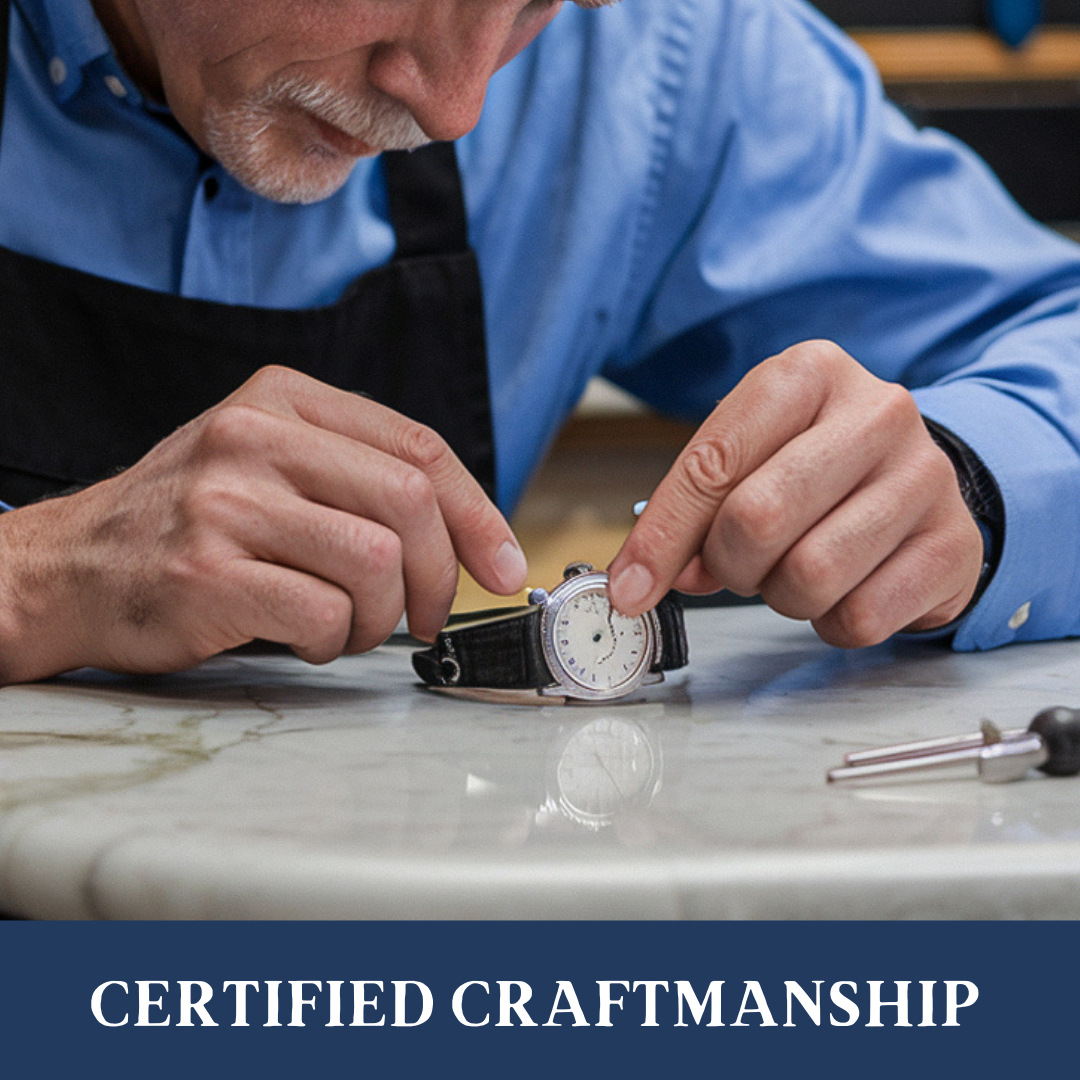 Lucas | Timed Precision Leather Chronograph Watch | 40mm