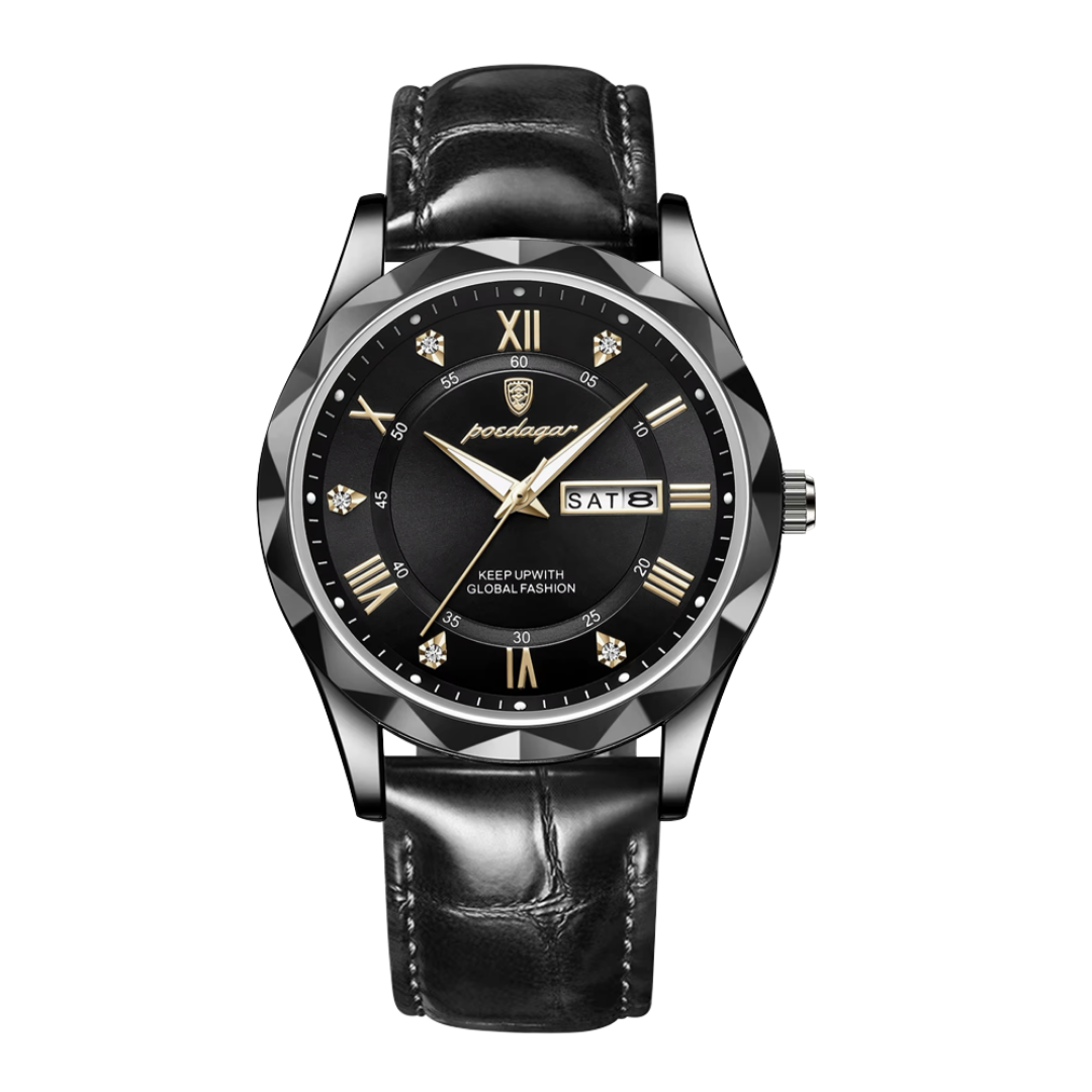 Levi | Men's Quartz Watch with Date and Day Display | 41mm