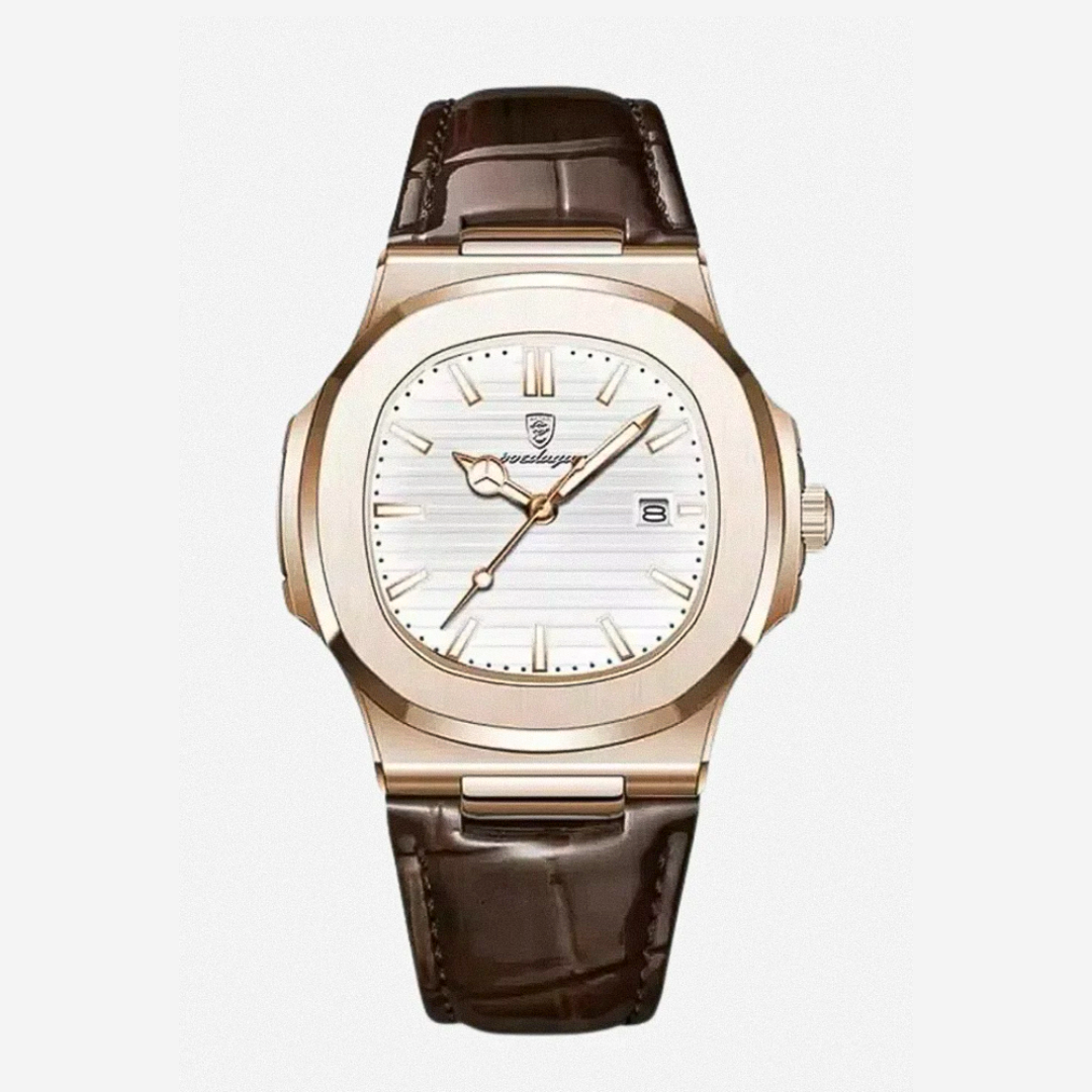 Elias | Sleek Dial Paired with a Classic Leather | 40mm