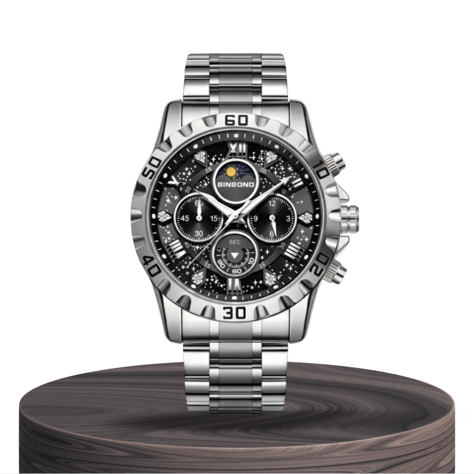 Liam | Precision Chrono | Stainless Steel Watch | 43.9 mm