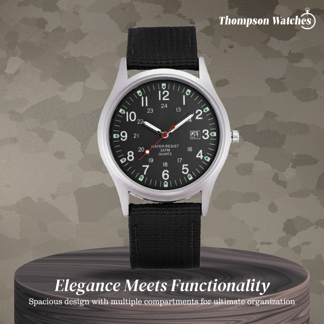 Mateo | Rugged Field Watch with Durable Canvas Strap | 40mm