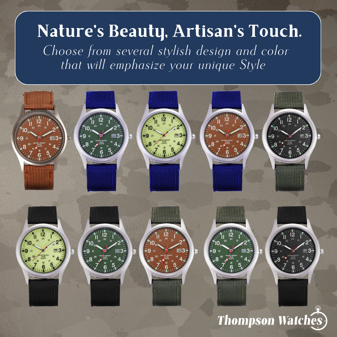 Mateo | Rugged Field Watch with Durable Canvas Strap | 40mm