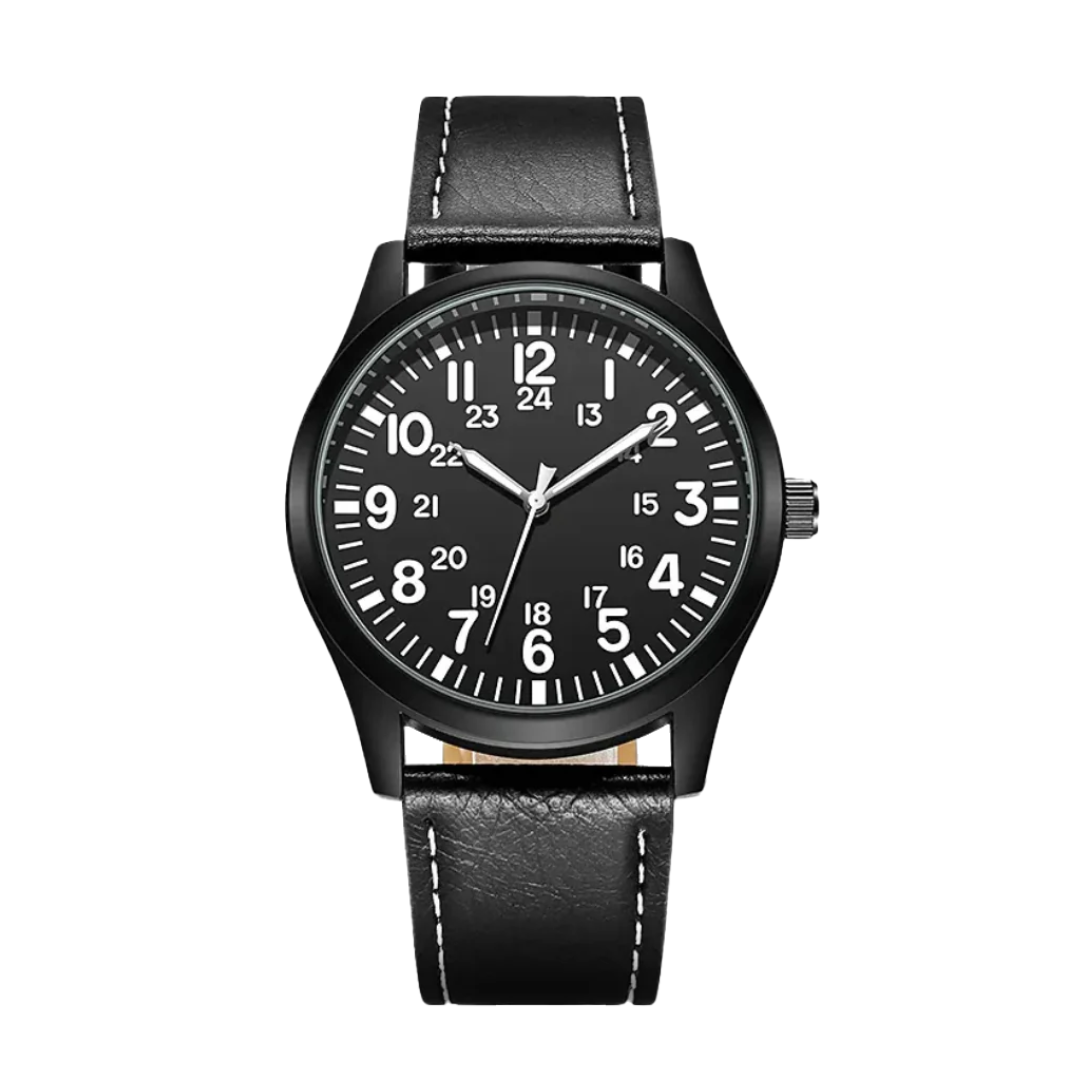 Nicolas | Luminous Field Watch with Tactical Strap | 41mm