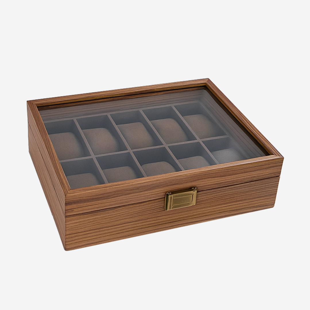 Marcellus | Octagonal Wooden Watch & Jewelry Display Case