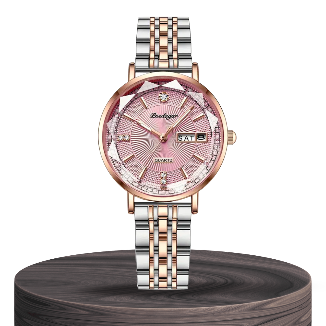 Patricia | Luxury Two-Tone Crystal Watch | 32mm