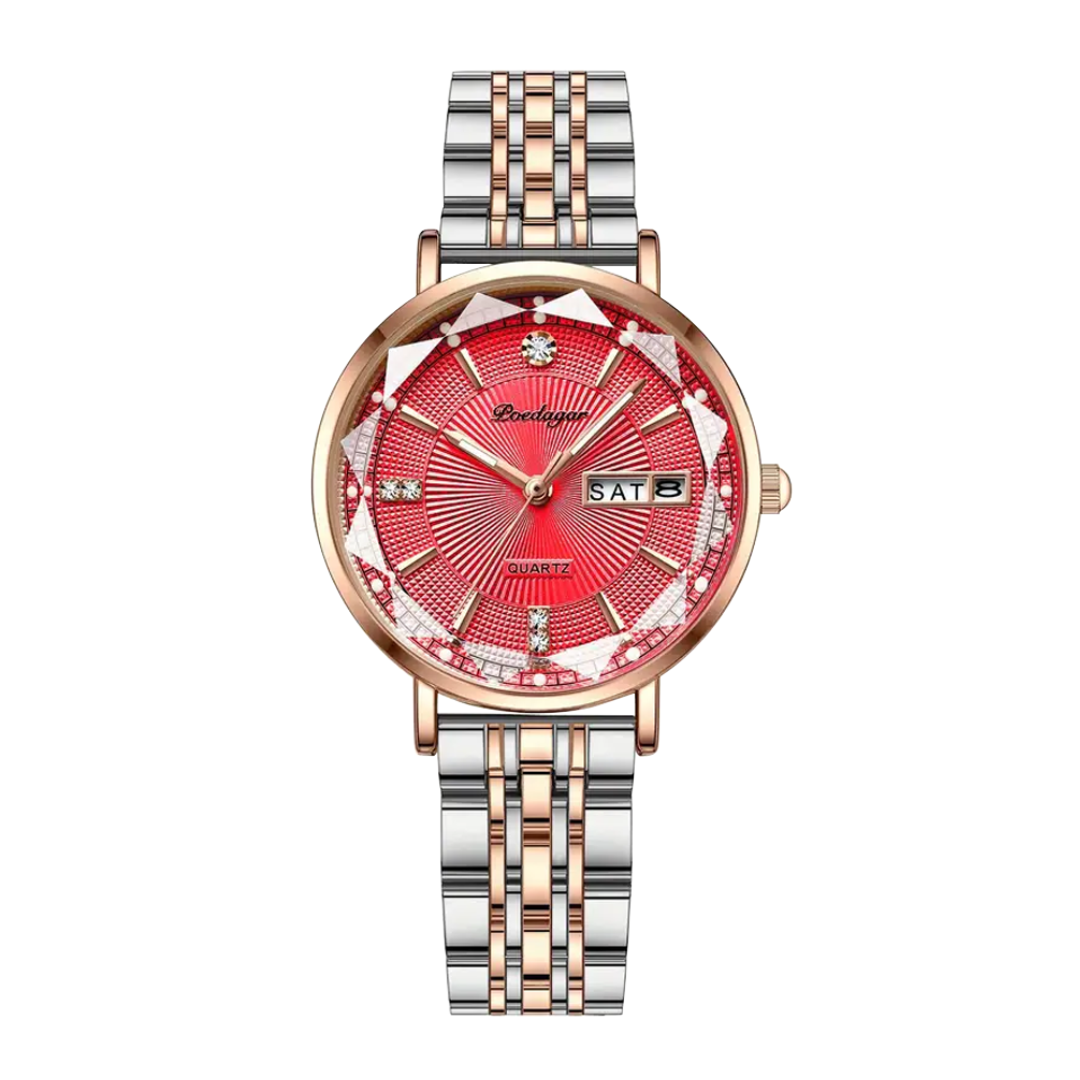 Patricia | Luxury Two-Tone Crystal Watch | 32mm
