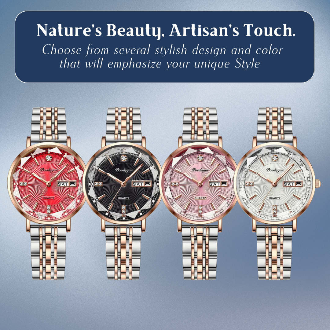 Patricia | Luxury Two-Tone Crystal Watch | 32mm