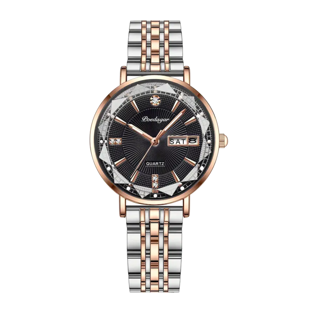 Patricia | Luxury Two-Tone Crystal Watch | 32mm