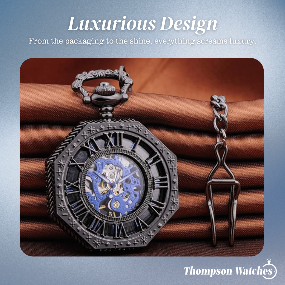 Harold | Octagonal Mechanical Pocket Watch | 70mm