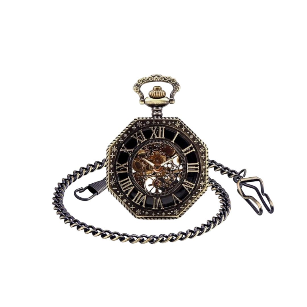 Harold | Octagonal Mechanical Pocket Watch | 70mm