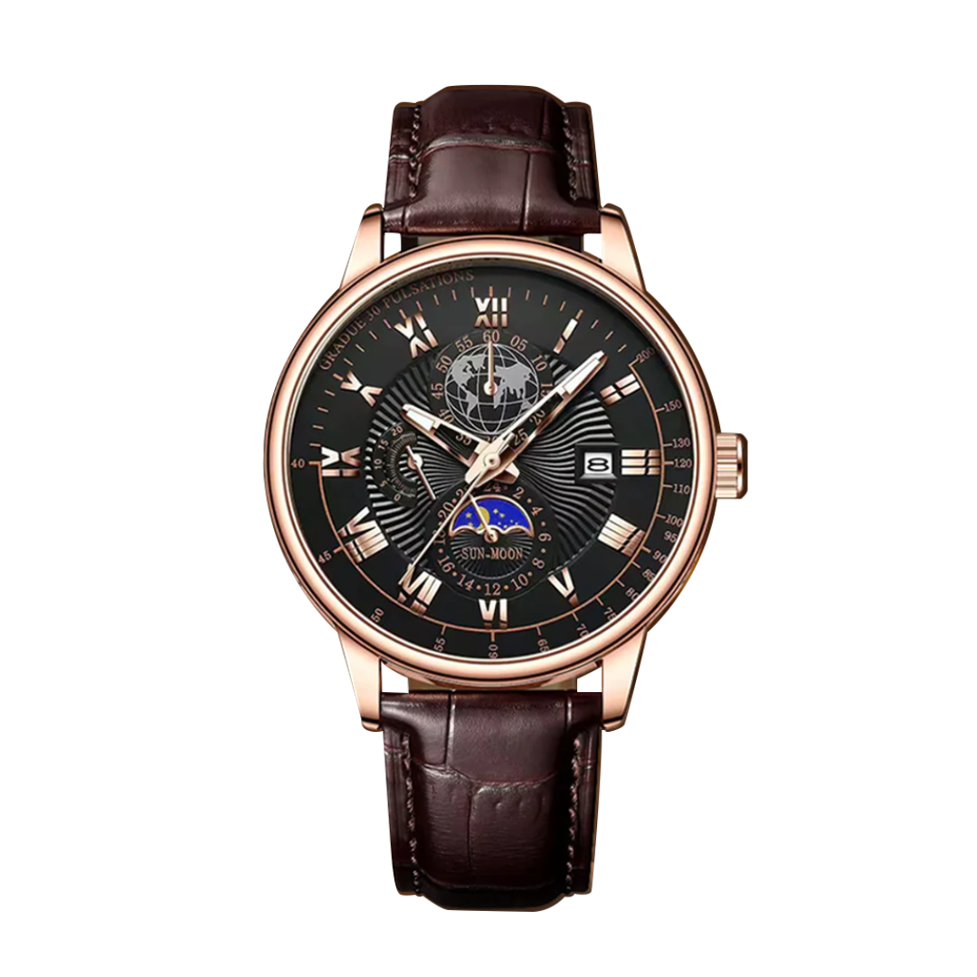 Julian | Global Voyager Moon Phase Watch | 40mm